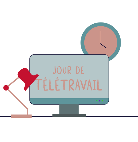 Équipe en télétravail le vendredi